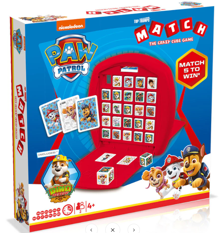 Paw Patrol Match It Crazy Cube Game