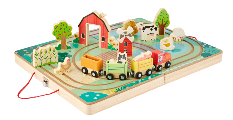 Wooden Take Along Train Set